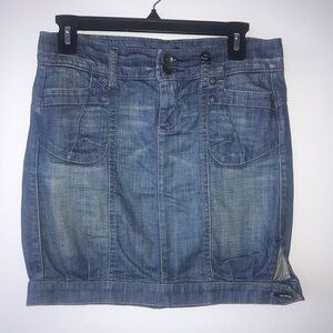 Sisley short denim skirt